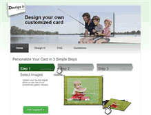 Tablet Screenshot of designitphotocard.com